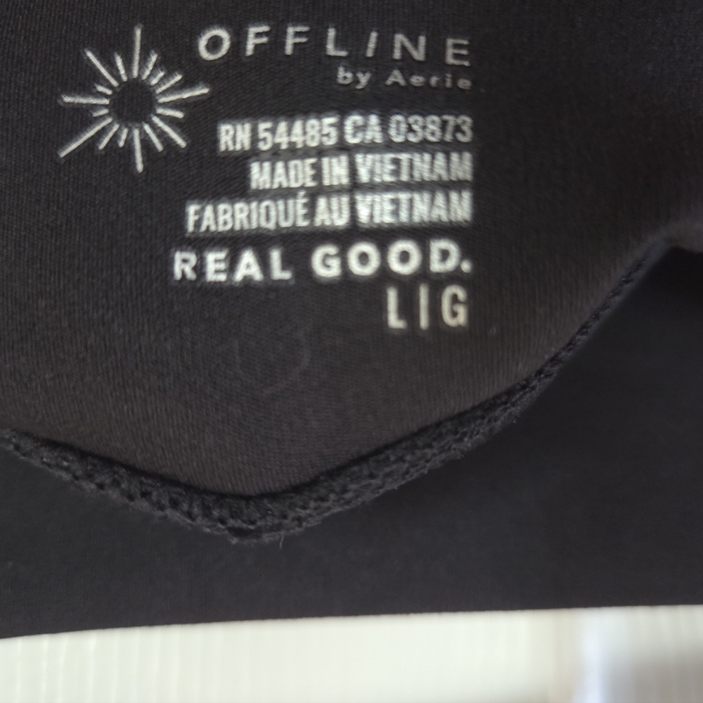 Aerie Offline Tiebreaker Pleated Skort Black Women's Large - Picture 5 of 7